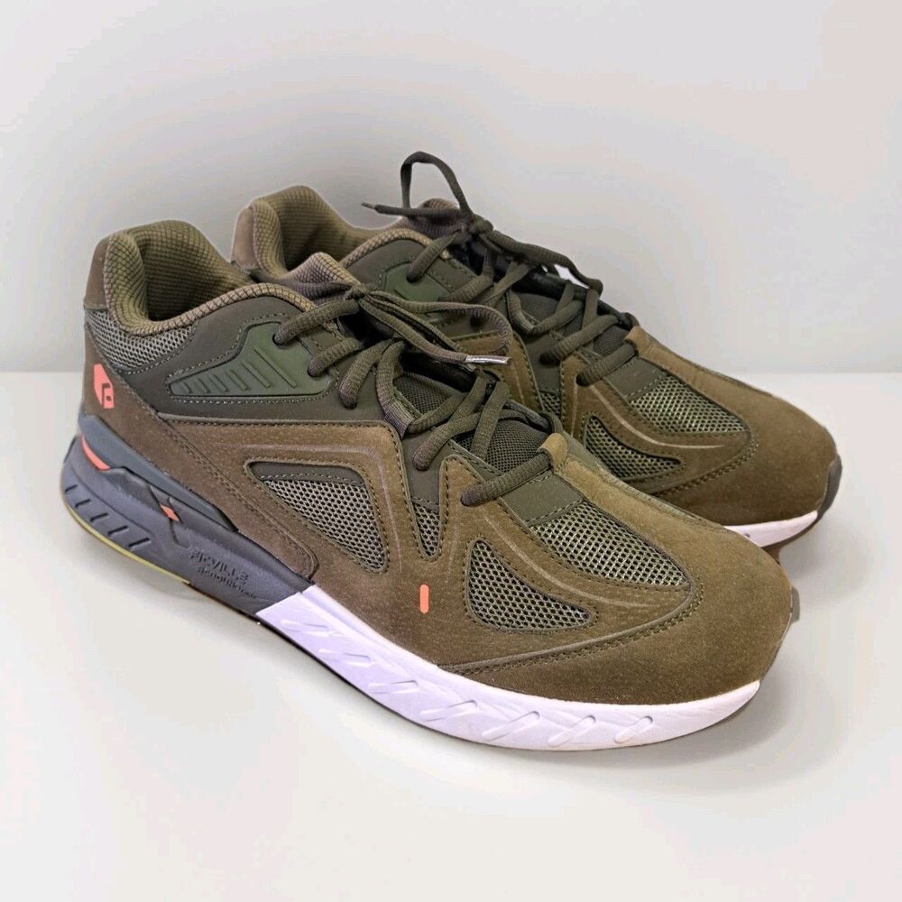 FitVille Rebound Core V1 Walking Shoes Mens Size US 10W Wide Army Green